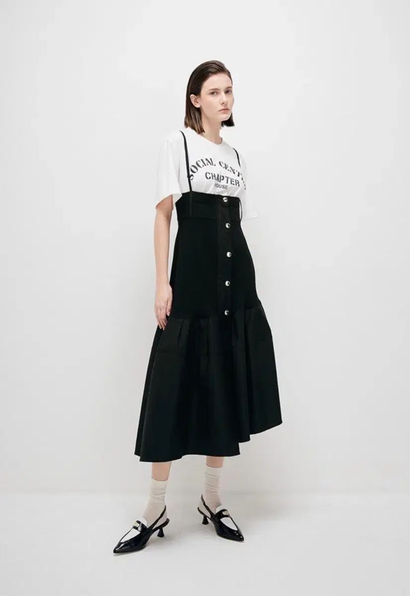 システムテクスチャ ブロック アシンメトリー ワンピース The HANDSOME