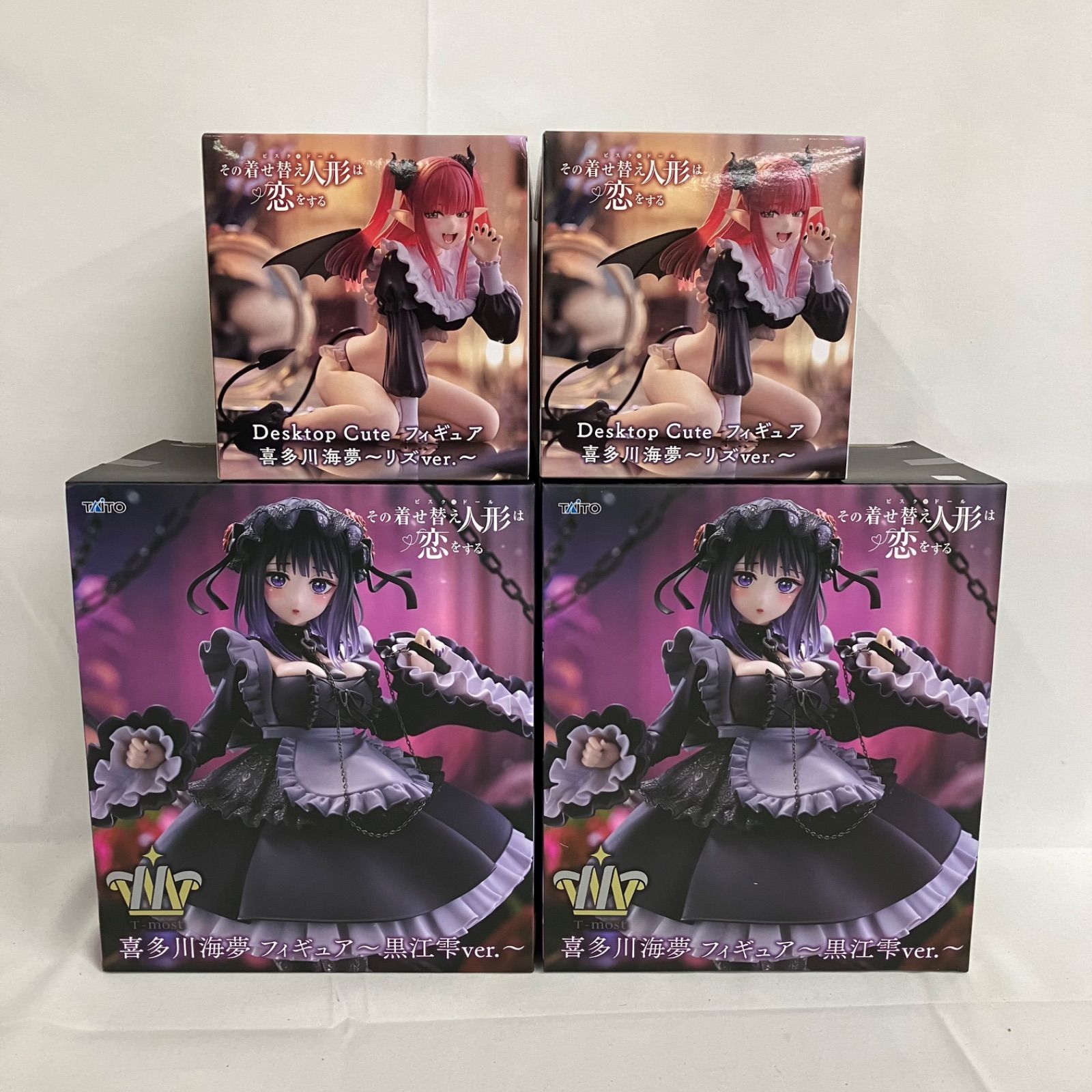 着せ恋 リズ+黒江雫フィギアセット 未開封 着せ恋 喜多川海夢 T-most 黒江雫 Desktop Cute リズ 4個セット