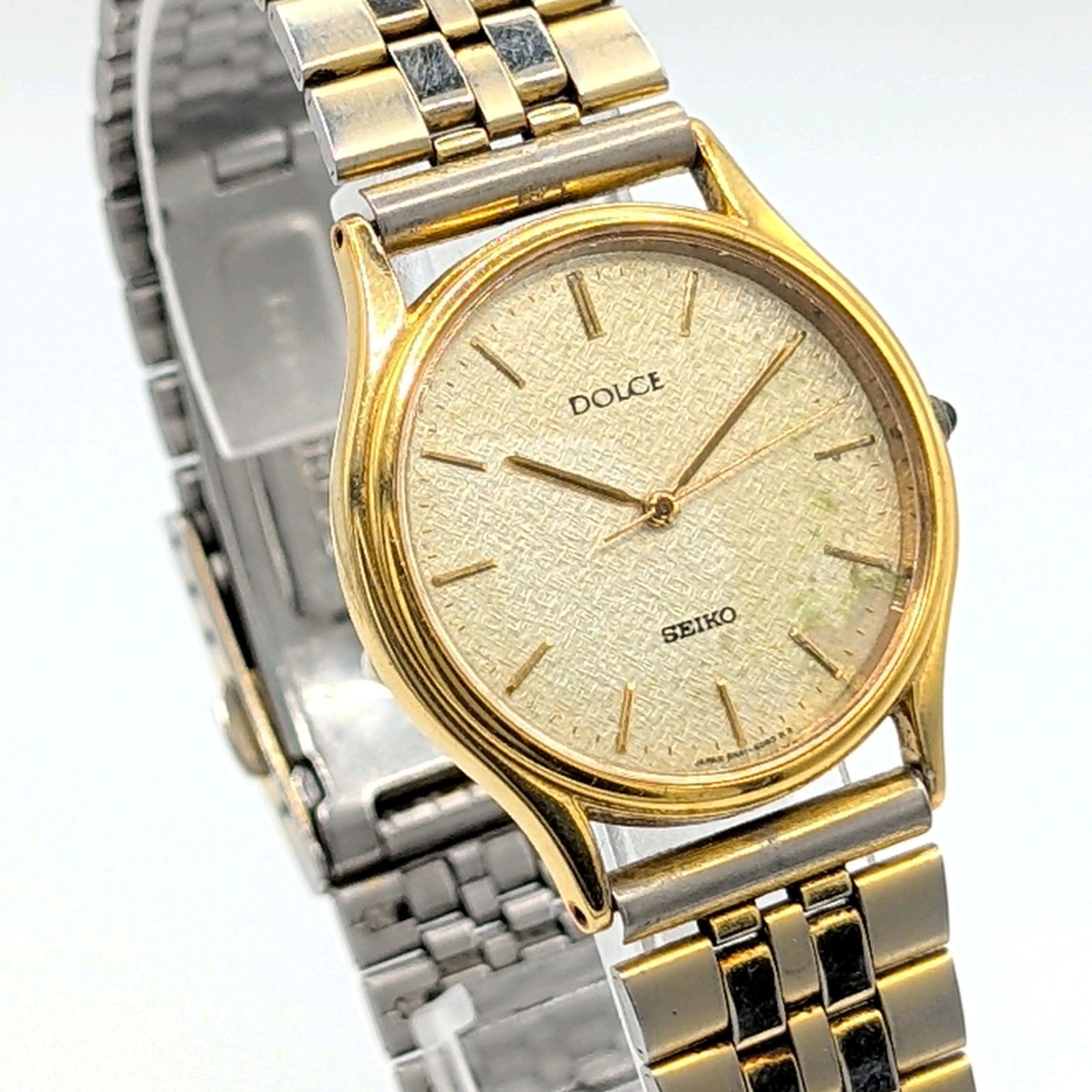SEIKO DOLCE 8 N 41 6060 Watch Ladies Quartz Round ゴールド Y 2 K 00 S Vintage Working セイコー ドルチェ レディース 時計 クオーツ ラウンド ヴィンテージ 稼働品
