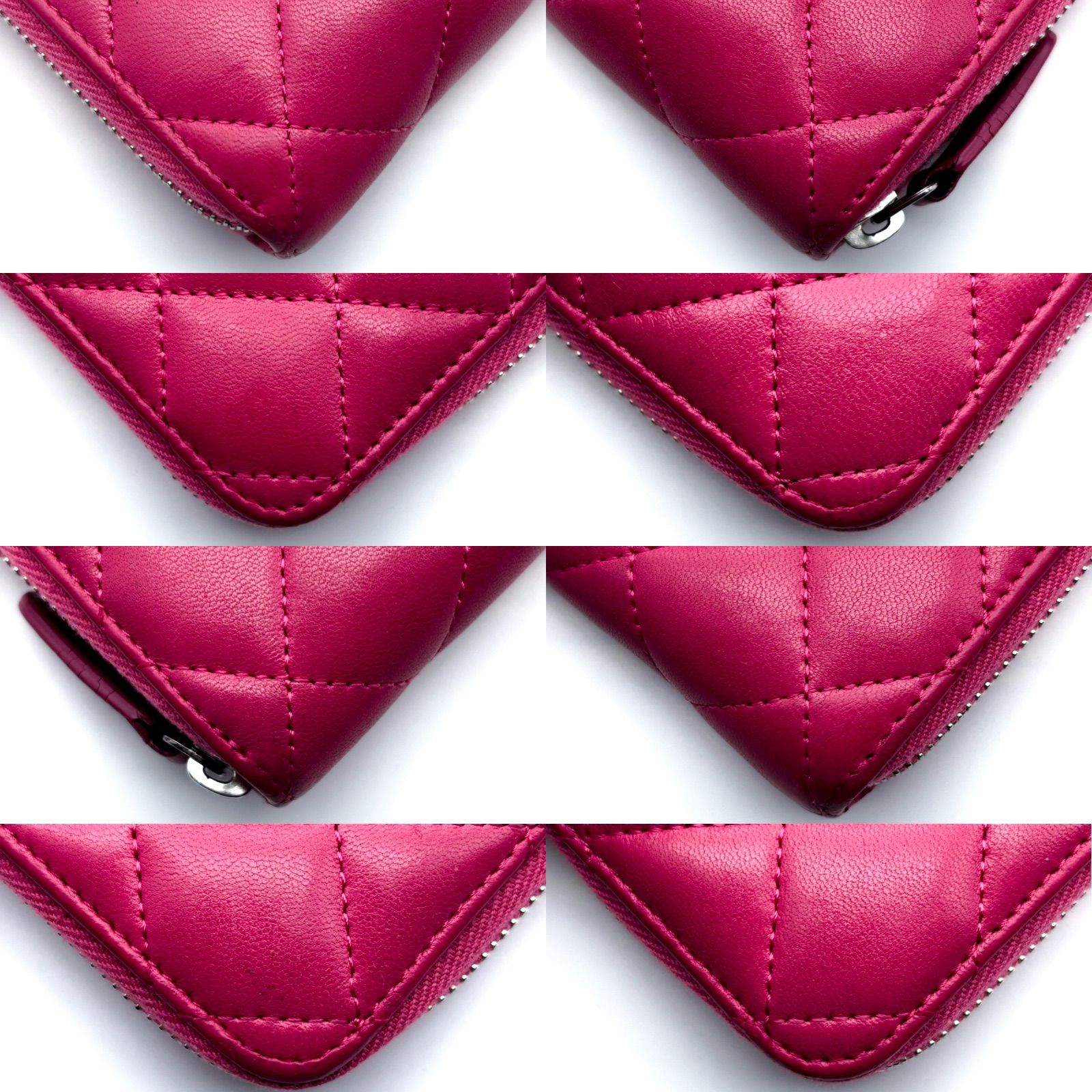 極美品✨】シャネル ミディアム 財布 マトラッセ ラウンドジップ