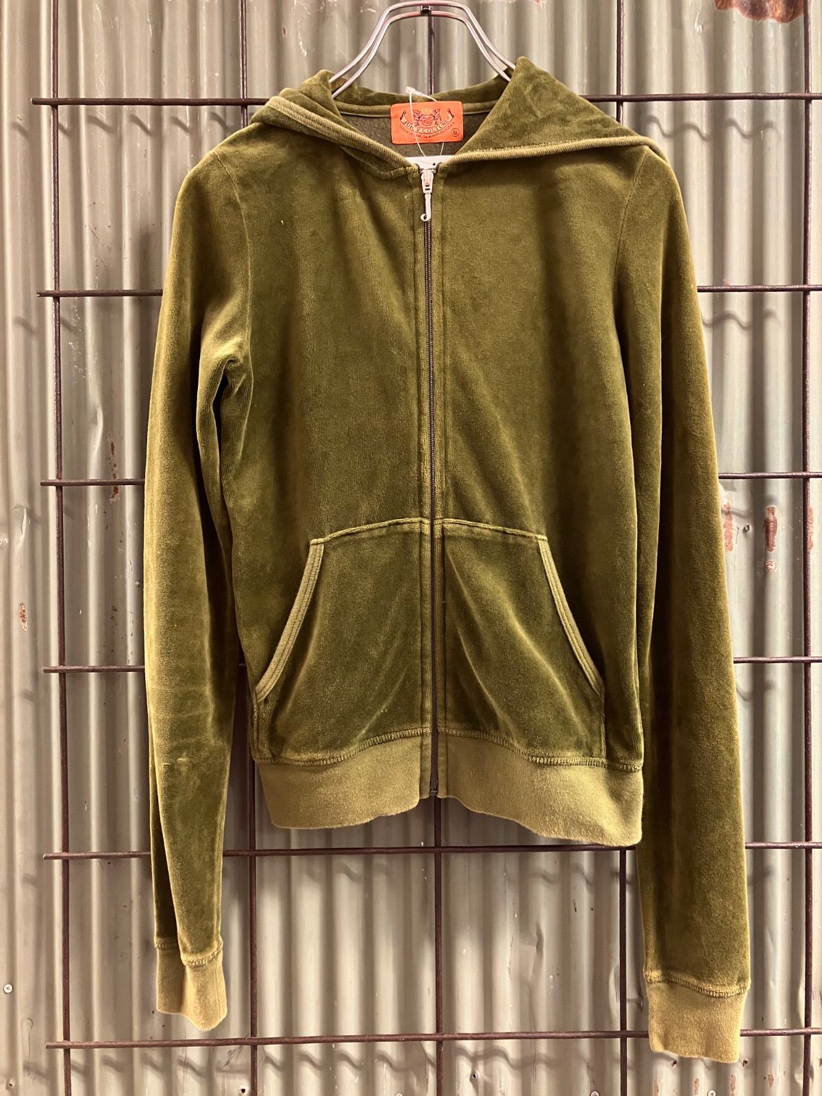 ジューシークチュール ジップアップ ベロア パーカー レア ヴィンテージ JUICY COUTURE Velours Tops ジューシークチュール ベロアパーカー