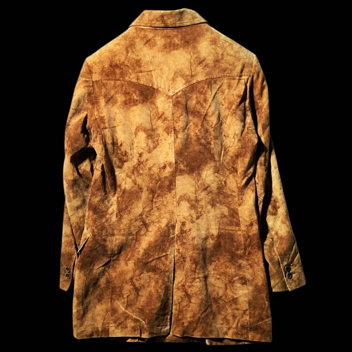 TORNADO MART 00s archive 平成の優美 立体ムラ染め ジャケット コート ウエスタン モールスキン M トルネードマート Y2Kヴィンテージ