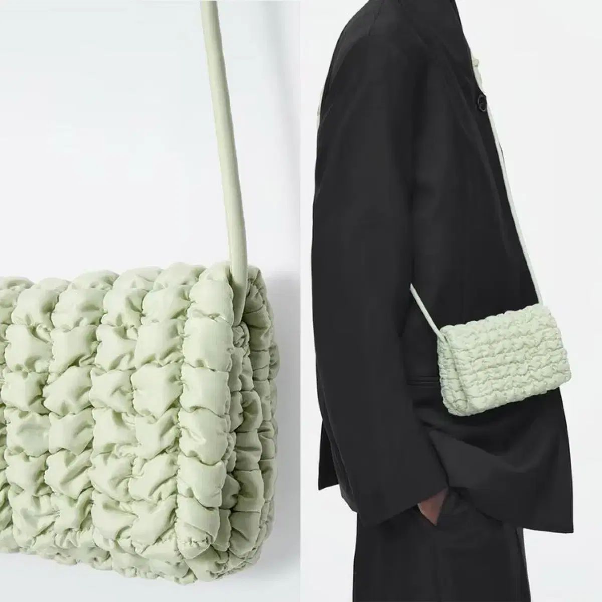 COS コス キルト クロスボディーバッグ メッセンジャーバッグ ライト