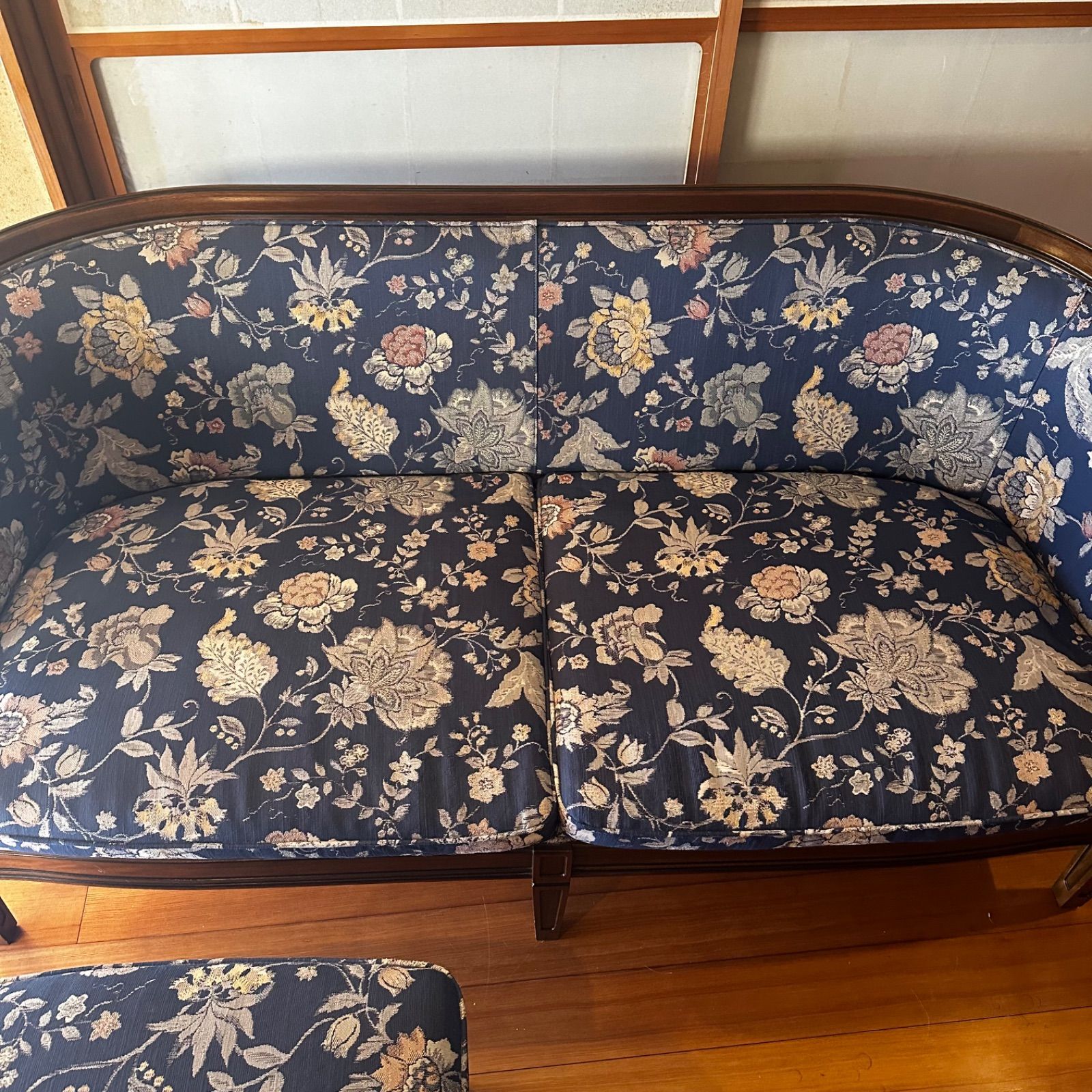 美品 マルニ木工 地中海ロイヤル シャルル アームチェア 2人/3人掛け