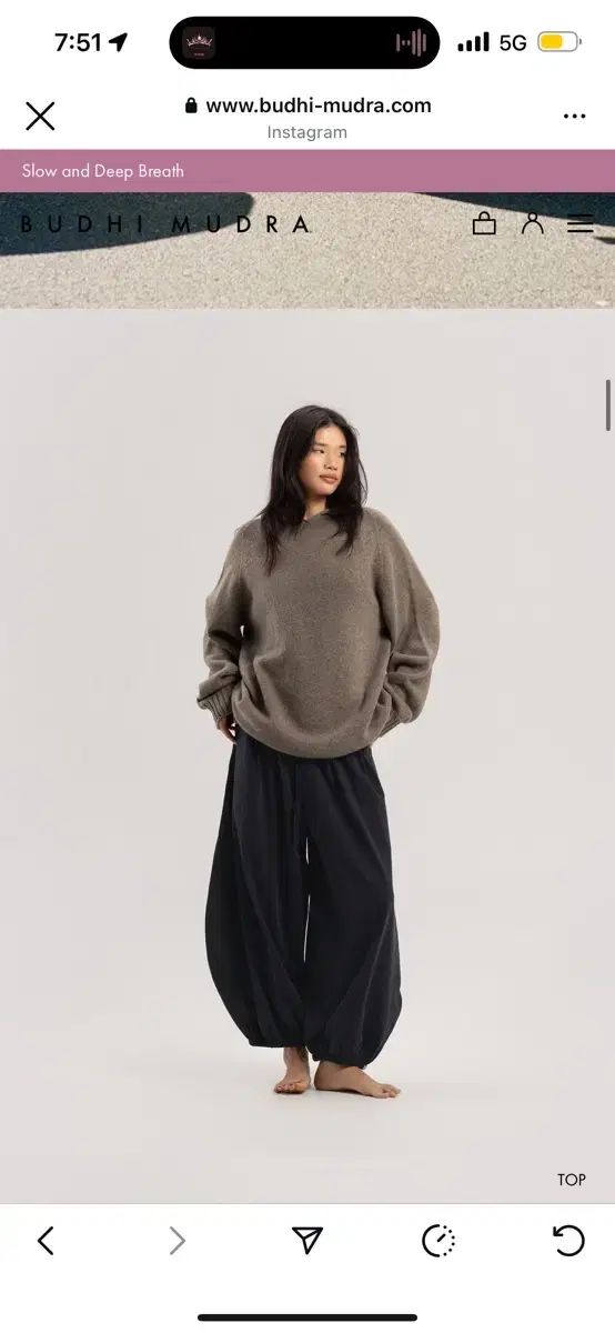 BUDHI MUDRA マロン マロン パンツ