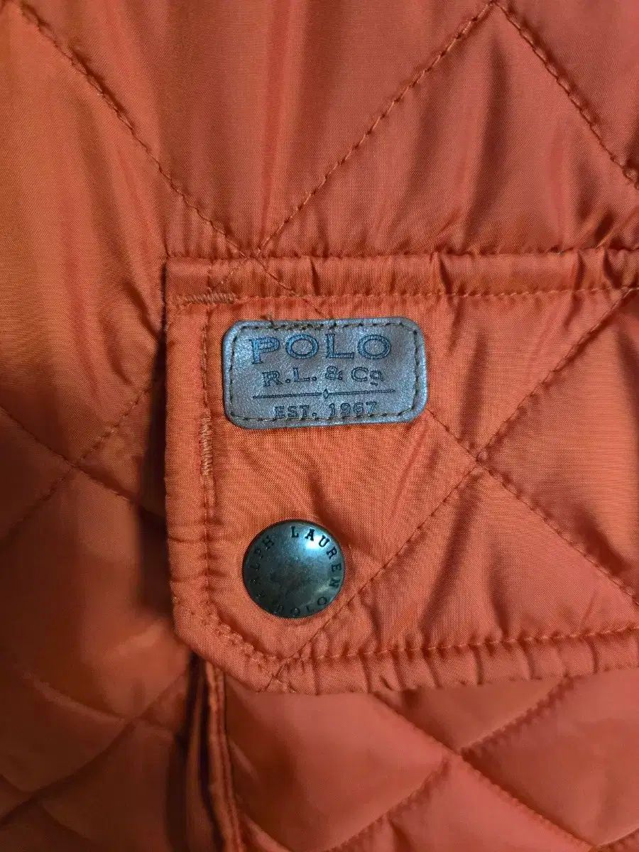 POLO RALPH LAUREN キルティング ジャケット オレンジ L MERCADOAVALIA_COM_BR