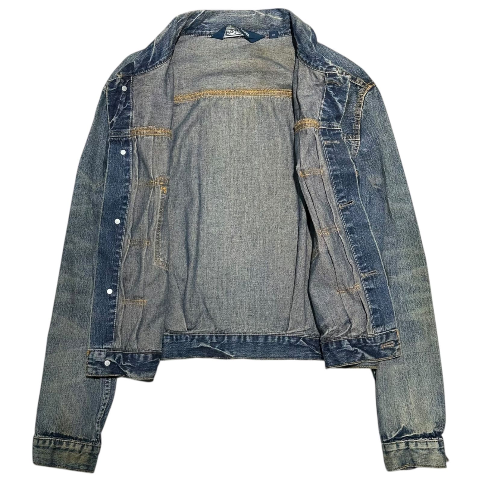 s*t様 ポロbyラルフローレン　ヴィンテージ　ジャケット　インディゴ　リブ編 送料無料】ベイポート インディゴダイド デニム ジャケット