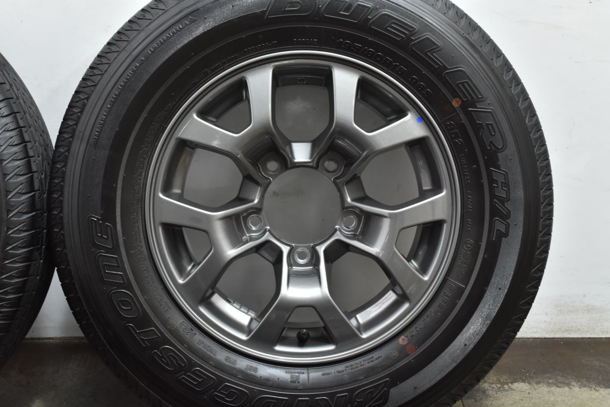  バリ溝 スズキ JB 74 ジムニー シエラ 15 in 5 J PCD 139 7 ブリヂストン デューラー H L 852 195 80 R ノマド 流用 可 15インチ タイヤ ホイールセット
