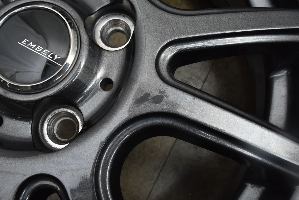  製 バリ溝 EMBELY 14 in 4 5 J 45 PCD 100 クムホ ウィンタークラフトアイスwi 61 155 65 R ピクシス N BOX ONE ワゴンR タント 14インチ タイヤ ホイールセット