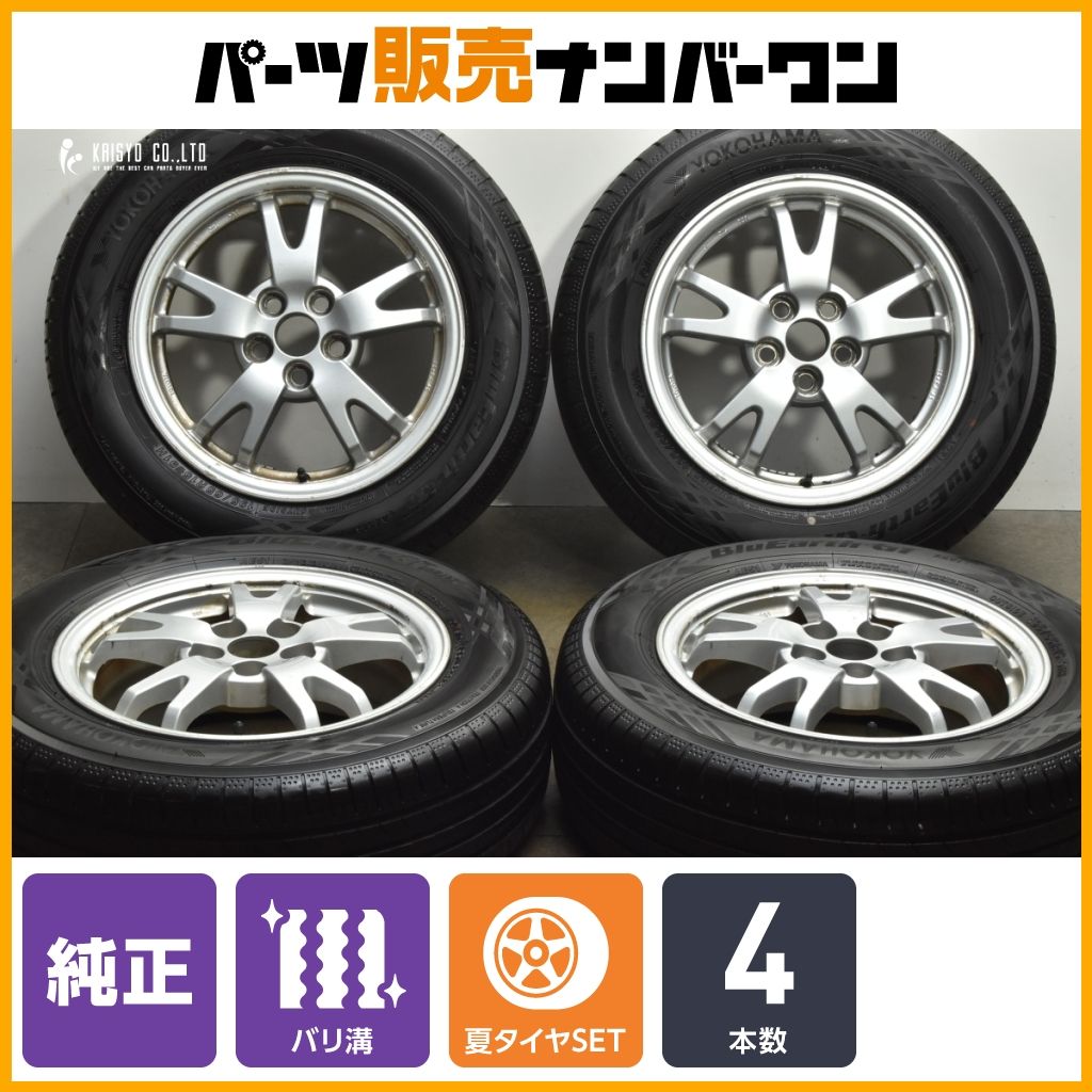 バリ溝】トヨタ 30 プリウス 純正 15in 6J+45 PCD100 ヨコハマ ブルー