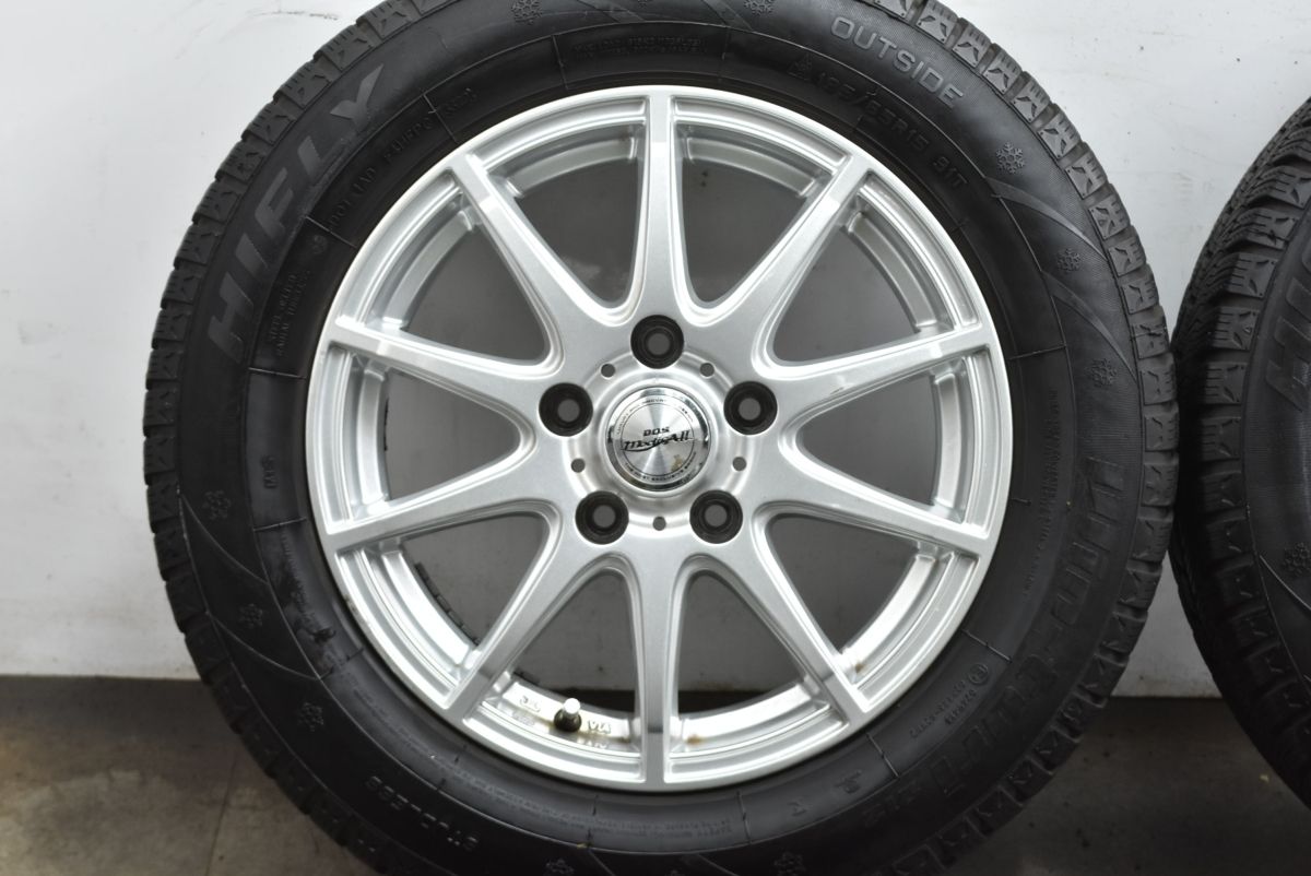  ノア ヴォクシー等に DOS modica II 15 in 6 J 43 PCD 114 3 ハイフライ ウィントゥリ 212 195 65 R ステップワゴン セレナ 15インチ タイヤ ホイールセット