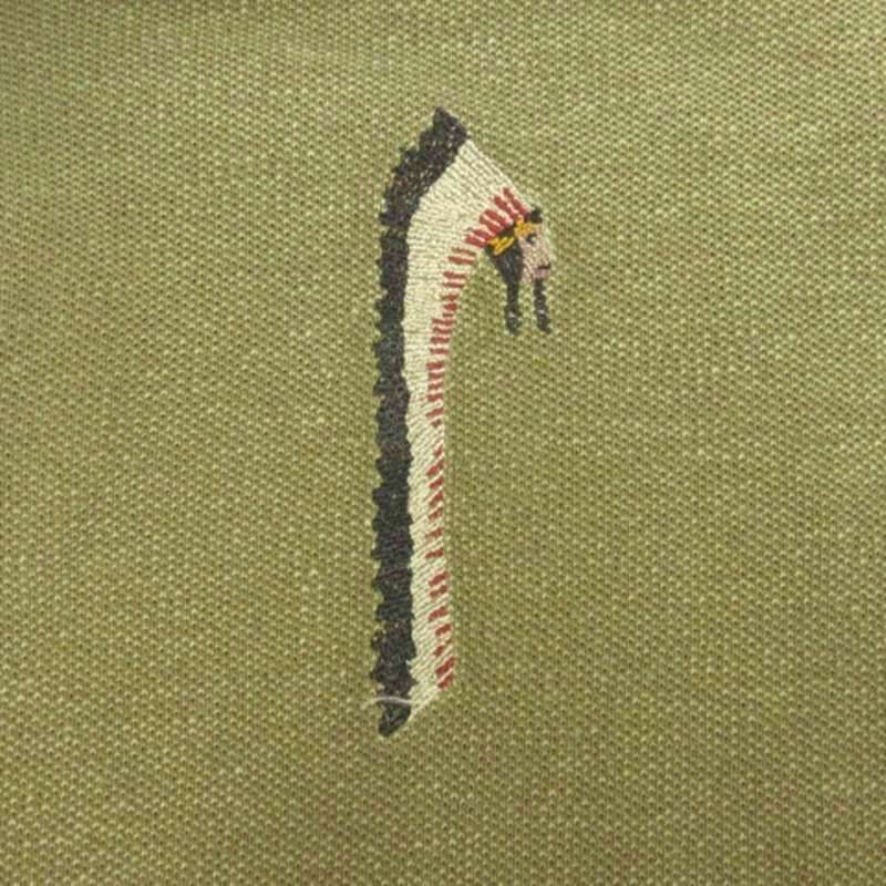 キャピタル kapital 鹿の子 ポロシャツ 半袖 インディアン 刺し子