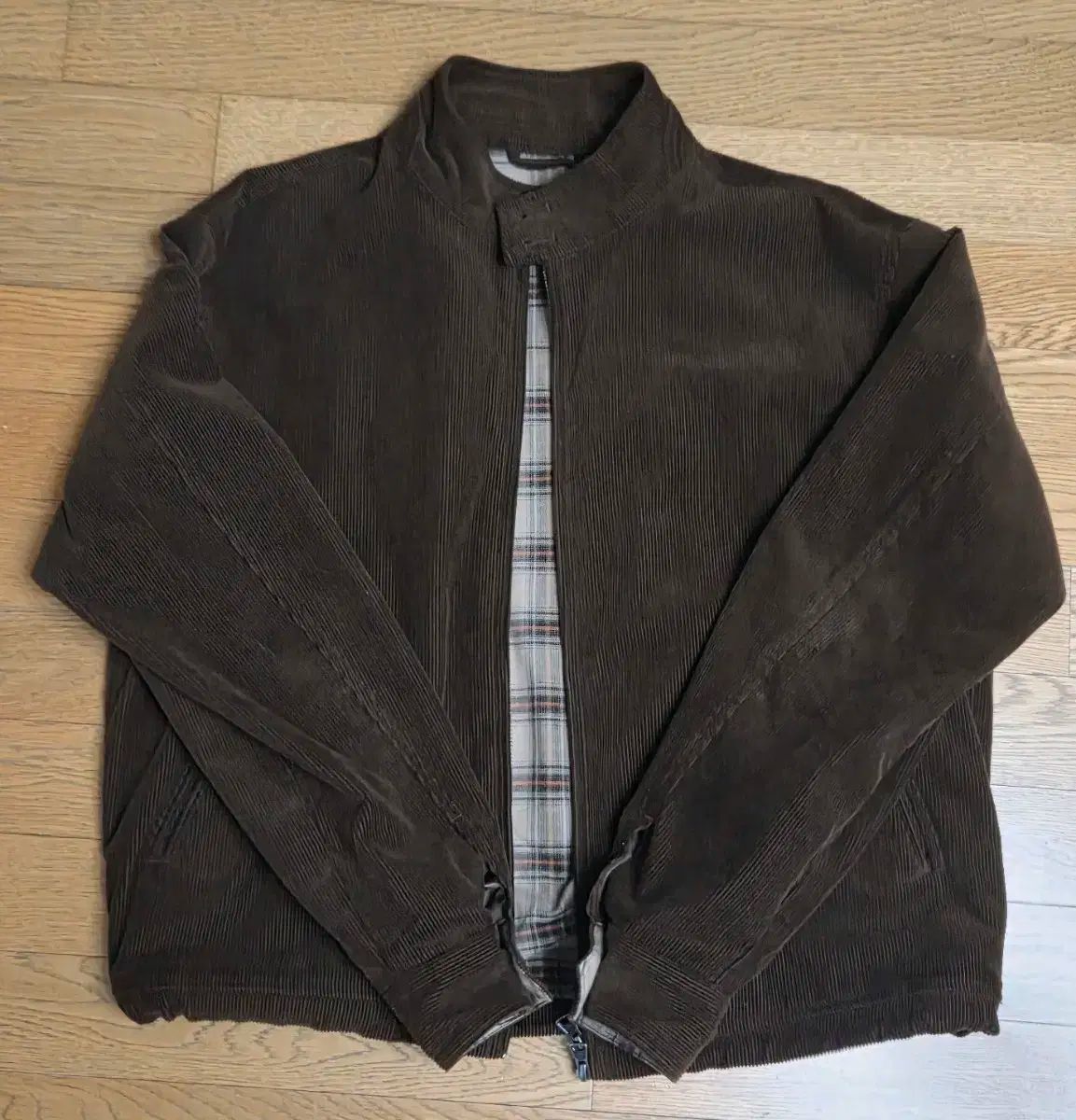 FrizmWORKS フリズムワークス コーデュロイ ハリントンジャケット ブラウン Mサイズ