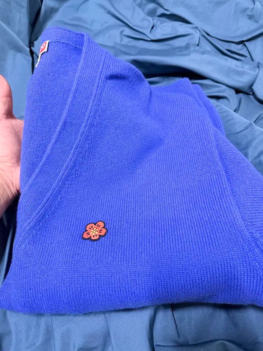 KenzO ブルー フラワー カーディガン