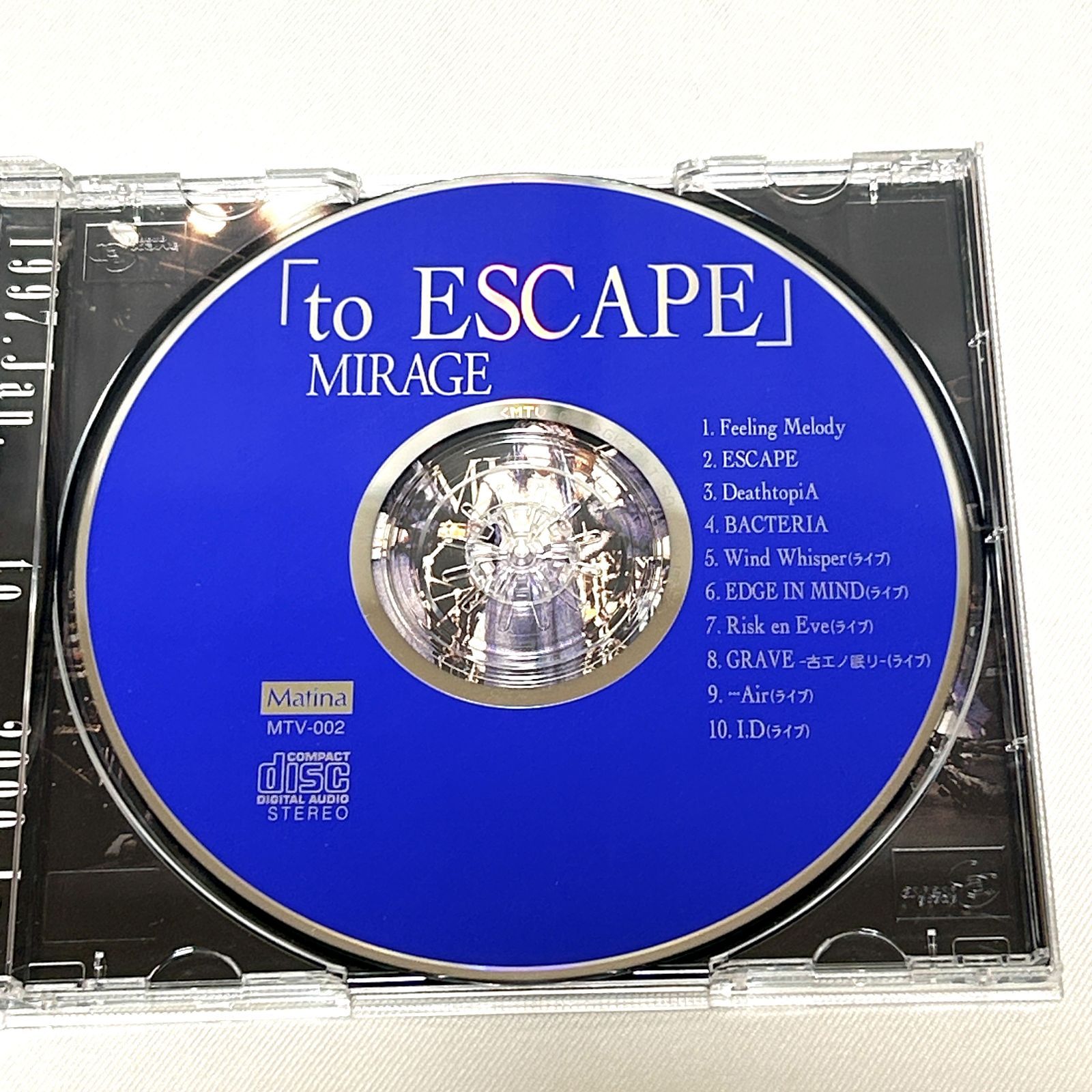 ミラージュ / to ESCAPE MIRAGE CD