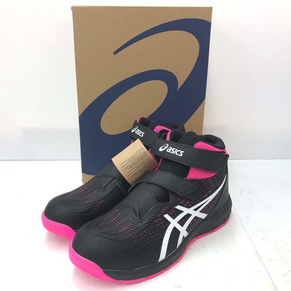 asics アシックス プロテクティブスニーカー 安全靴 ウィンジョブ CP120 JSAA A種認定 27.5cm 3E相当 ブラック×ホワイト 未着用品