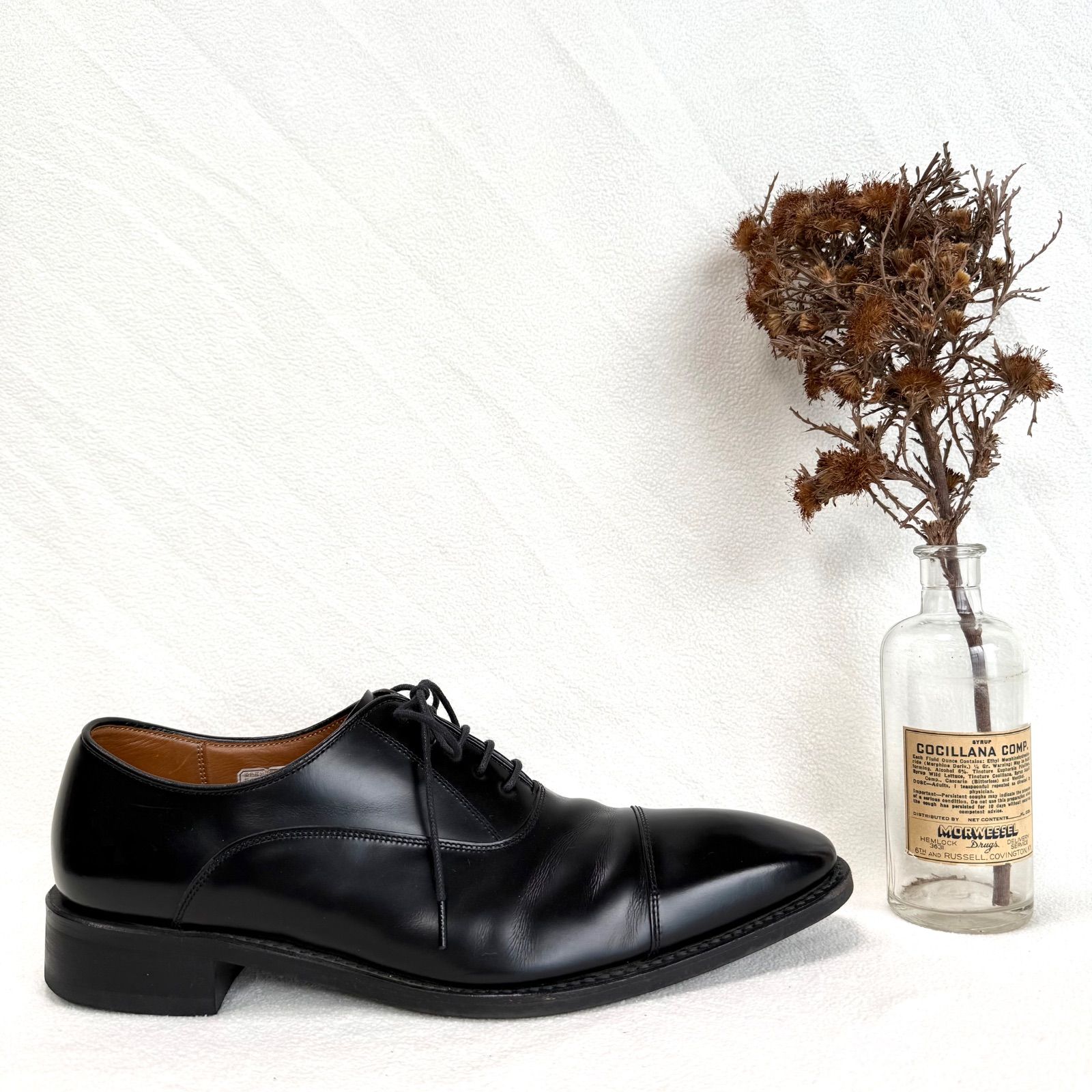 極美品・25.5✨リーガル 315R ストレートチップ レザー ブラック 本革