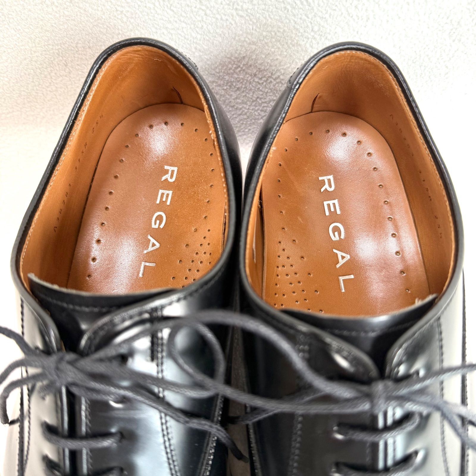 極美品・25.5✨リーガル 315R ストレートチップ レザー ブラック 本革