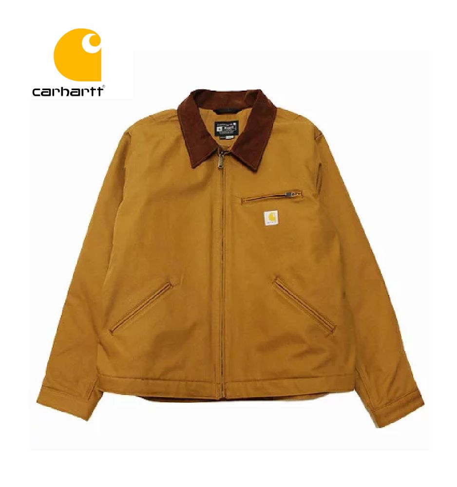 US輸入 USカーハート デトロイト ジャケット CARHARTT Duck Blanket Lined Detroit Jacket Relaxed Fit カーハートブラウン メンズ ダック ブルゾン ワークジャケット リラックス フィット