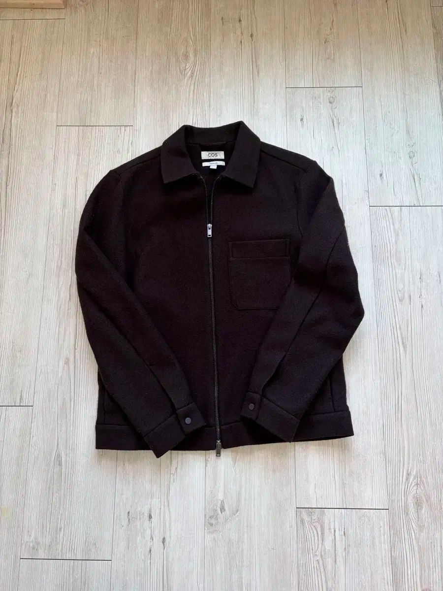 COS ダブルフェイスウールハリントンジャケット DOUBLE-FACED WOOL