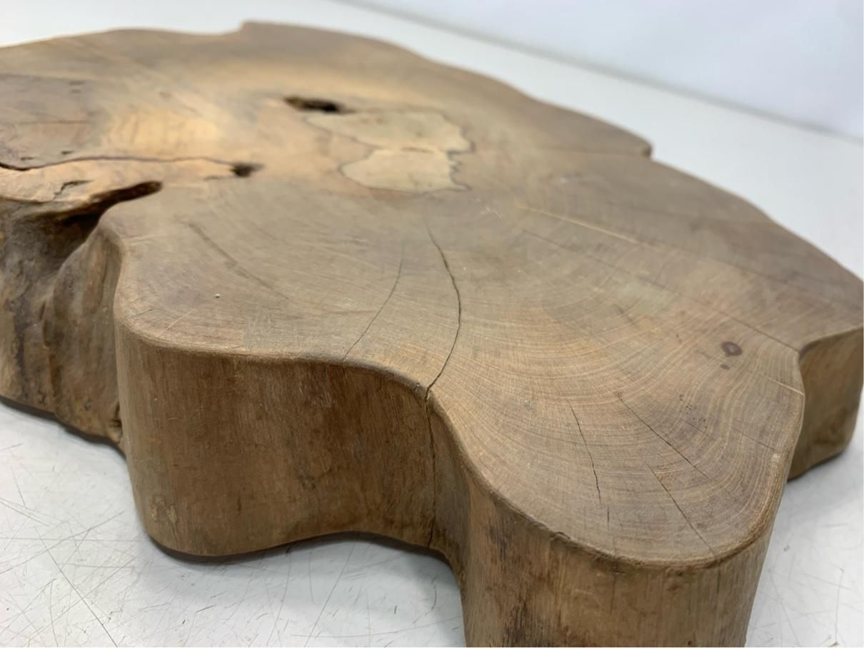 昭和前期『天然木一枚板 花台』盆栽台 ヴィンテージ アンティーク 骨董