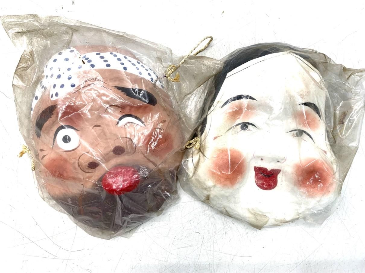 石のピンクの葡萄(大小2個)