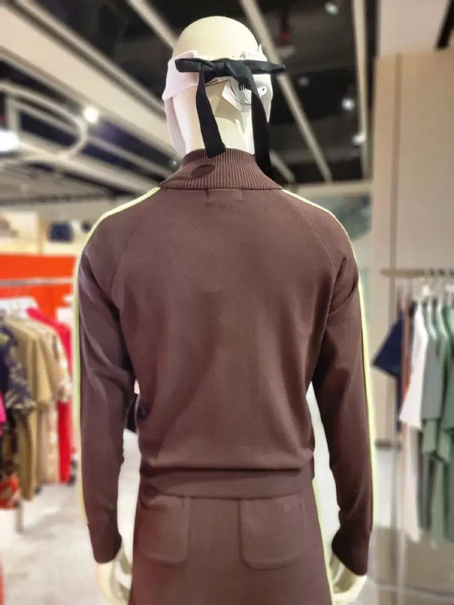 レディースMULTIストライプニットジャケット M