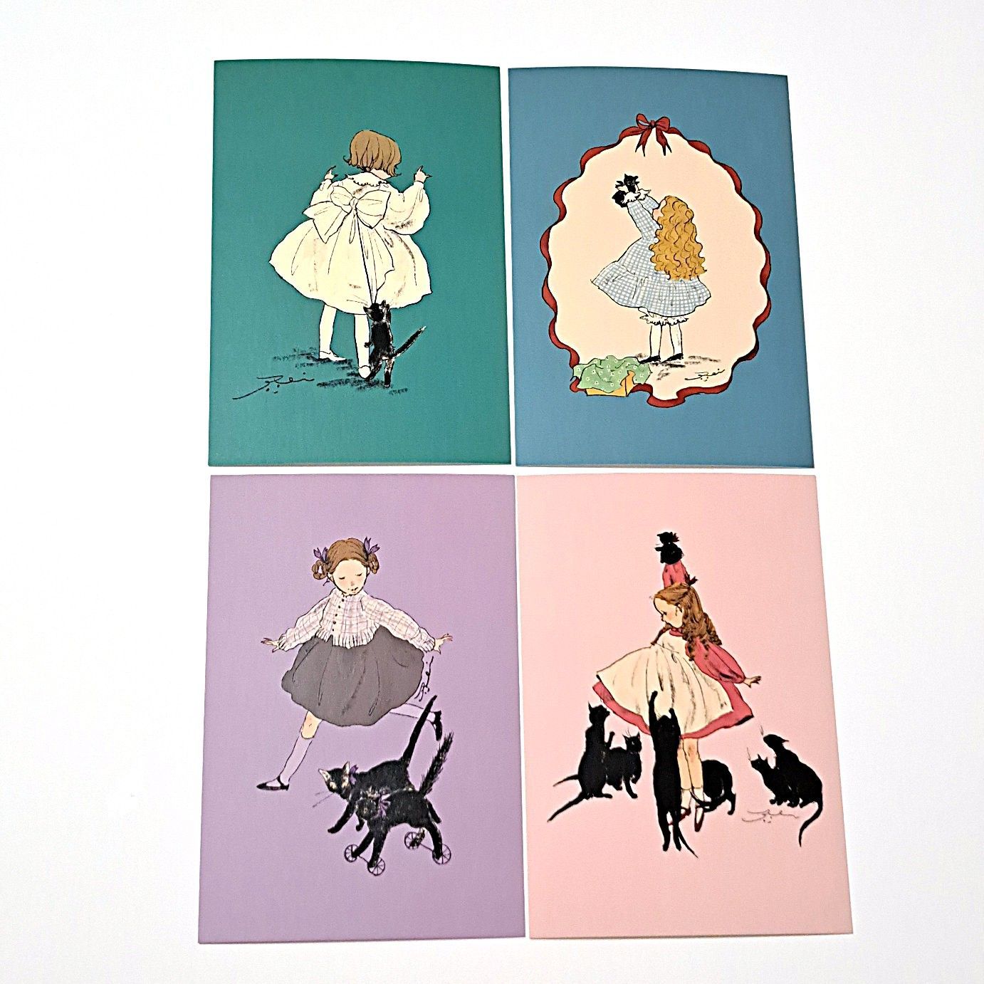 在庫限り） くらはしれい ポストカード 猫シリーズ 4枚セット まとめ