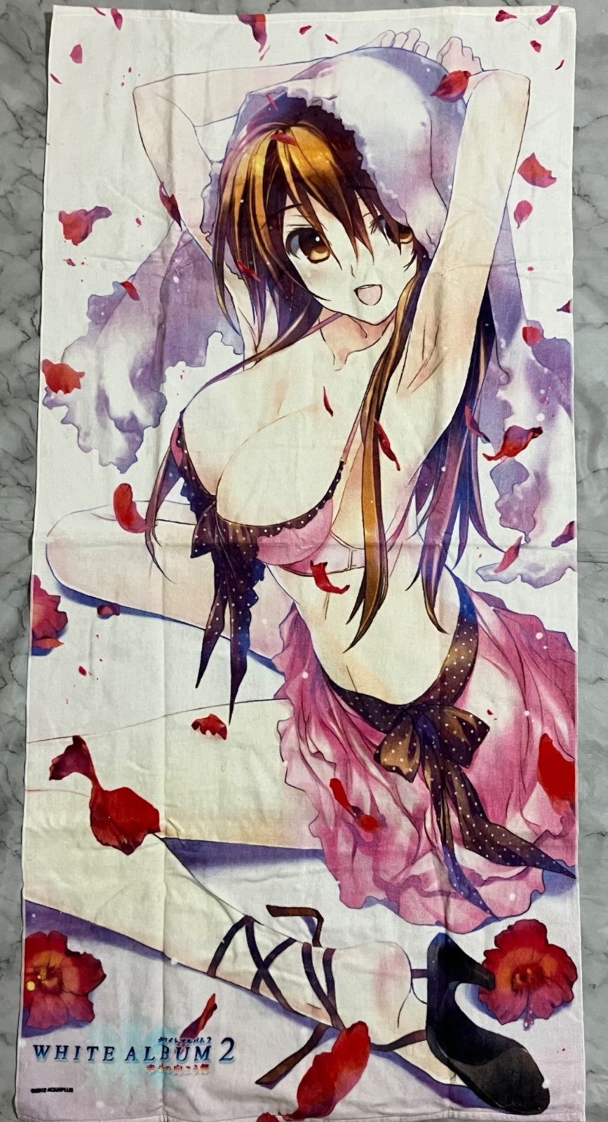 WHITE ALBUM 2 幸せの向こう側 小木曽雪菜 ビッグサイズ タオル なかむらたけし 大アクアプラス祭 20 th ANNIVERSARY