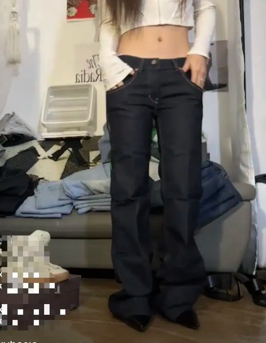 ヴィンテージ DIESEL ローライズ ブーツカット 生デニム パンツ