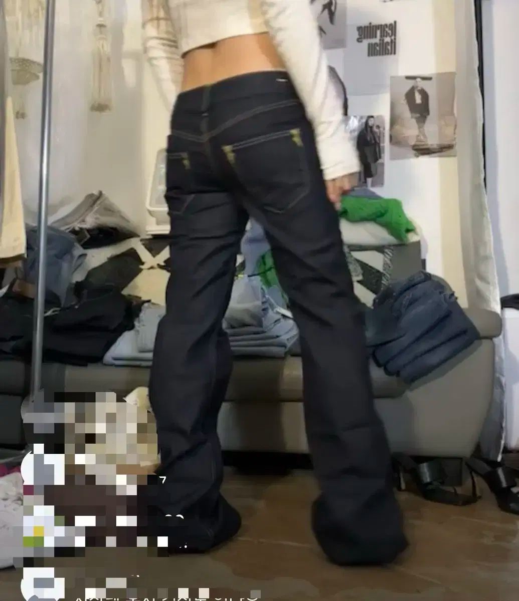 ヴィンテージ DIESEL ローライズ ブーツカット 生デニム パンツ