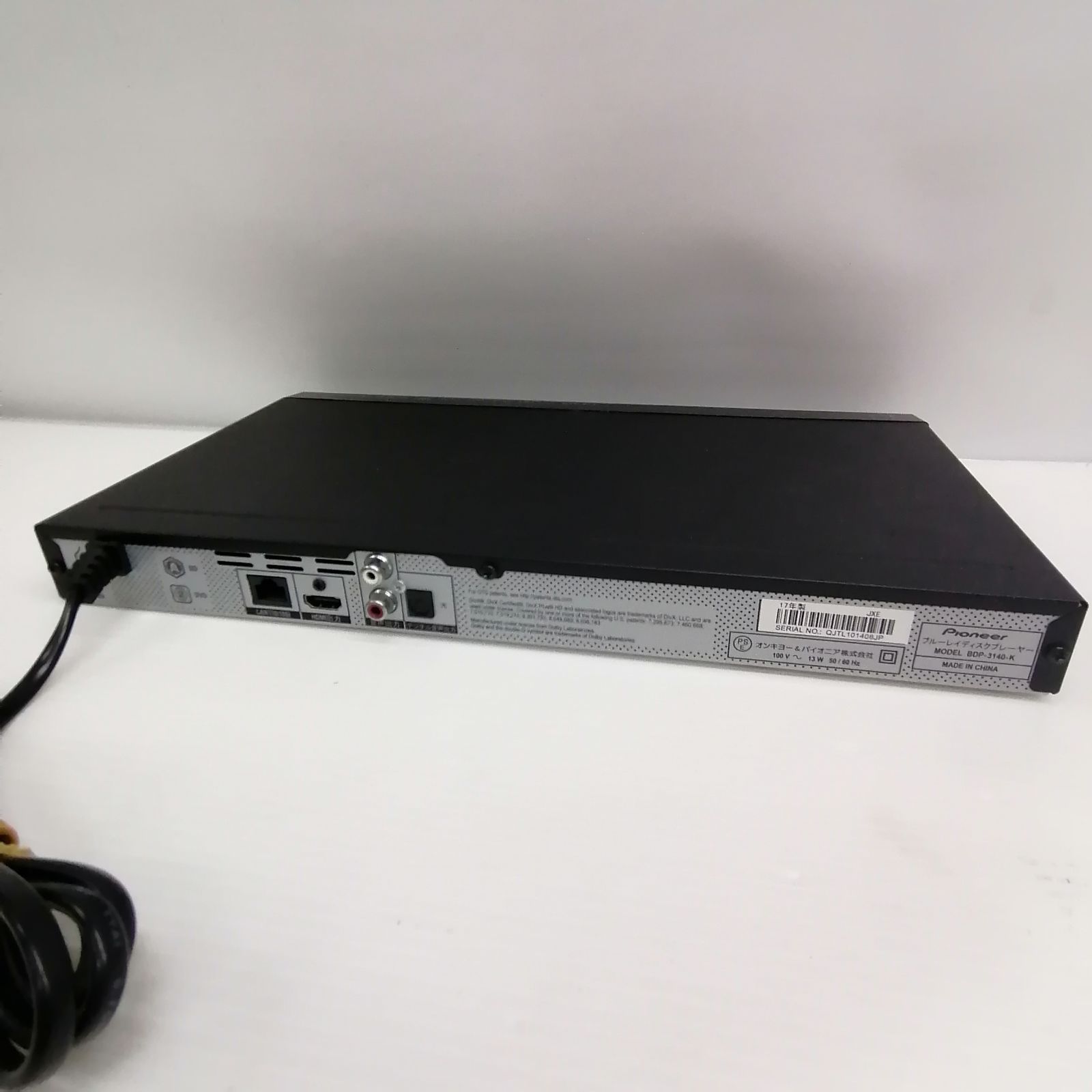メンテナンス品】pioneer ブルーレイプレイヤー BDP-3140-K - メルカリ