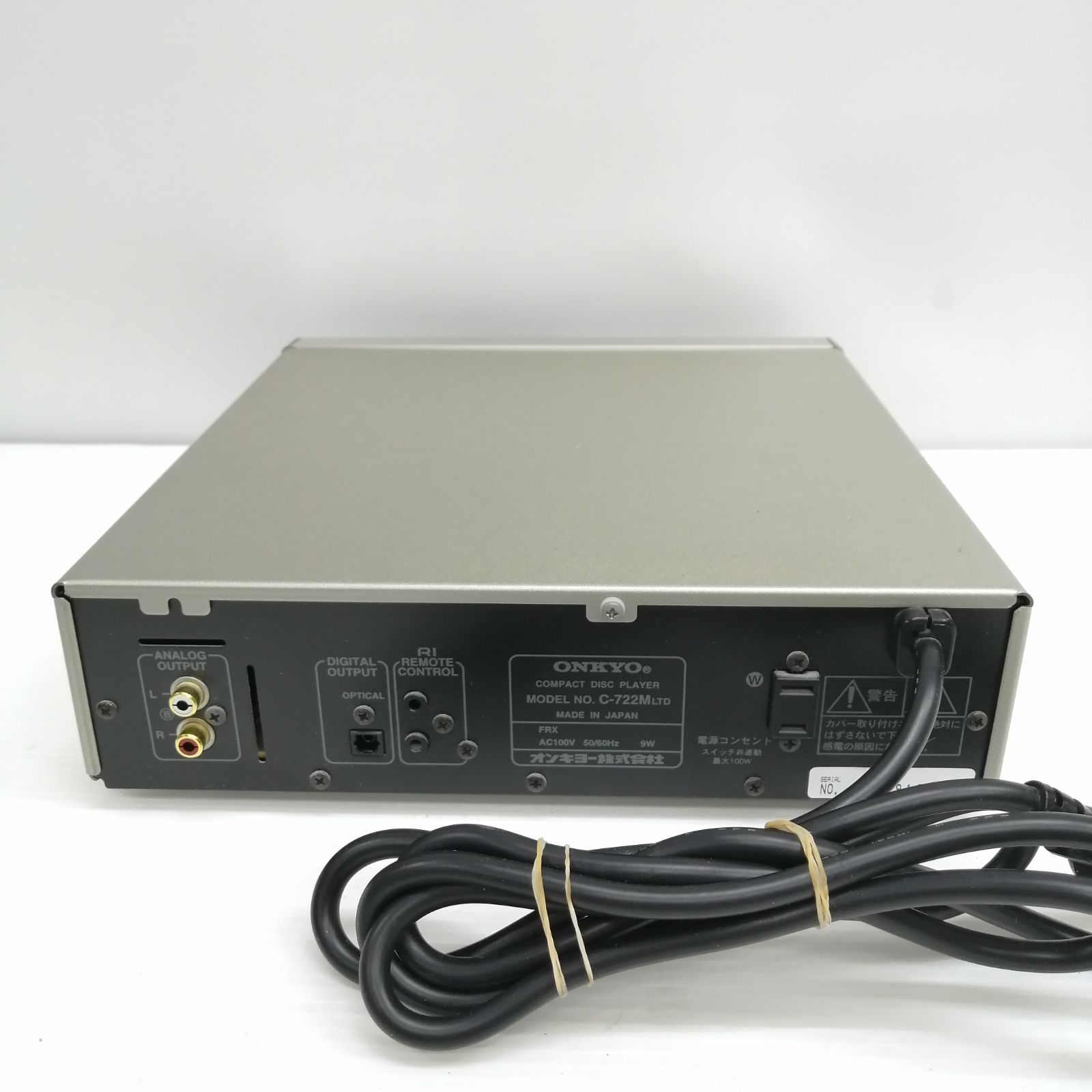 メンテナンス品 ONKYO CDプレイヤー C-722M LTD