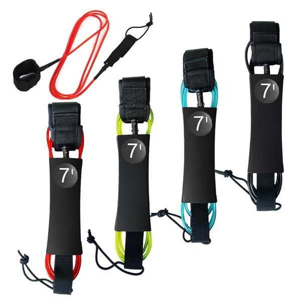 グリーン SALUDABLE リーシュコード 7ft 7mm サップ サーフィン