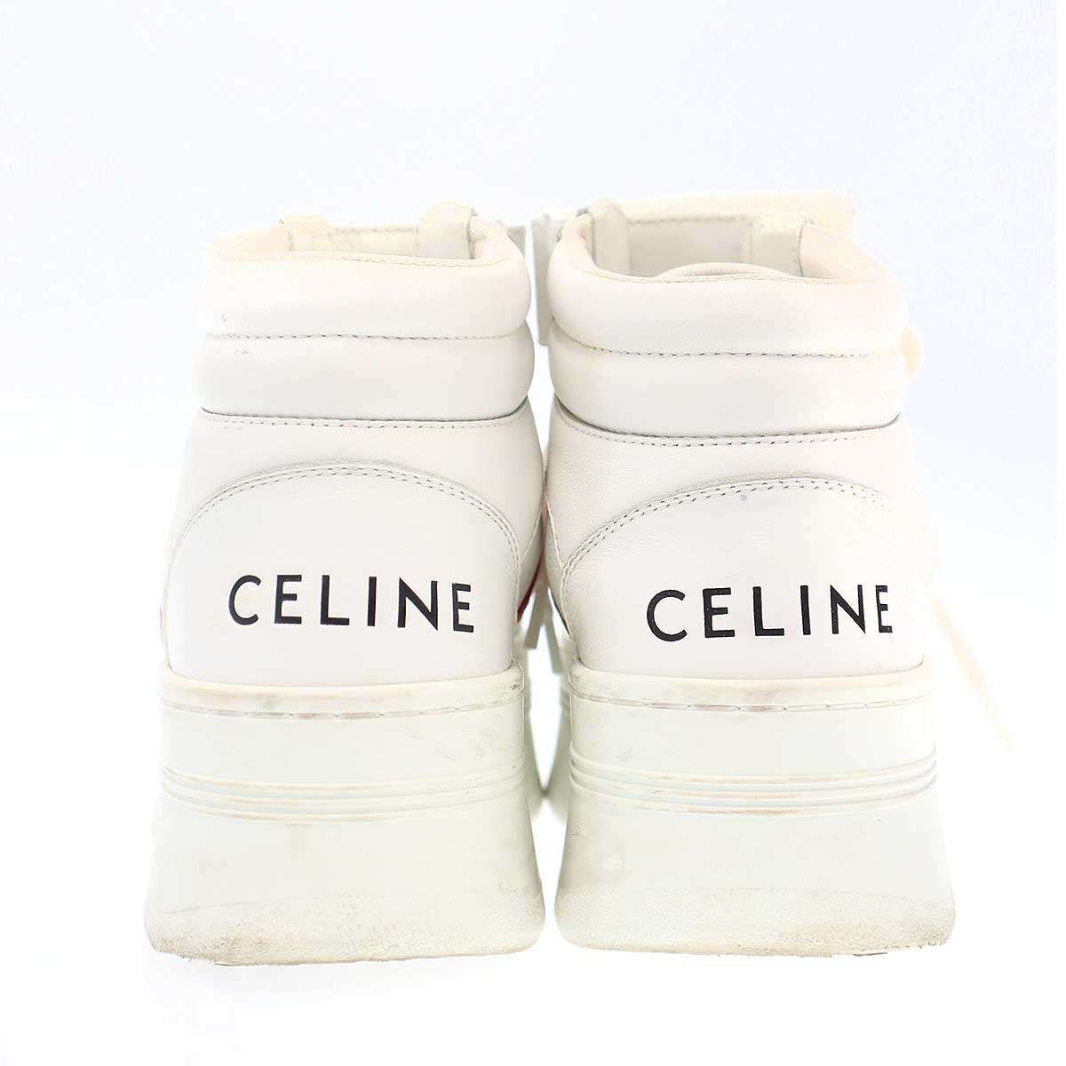 CELINE セリーヌ ハイカット レースアップブロックスニーカーRM1212