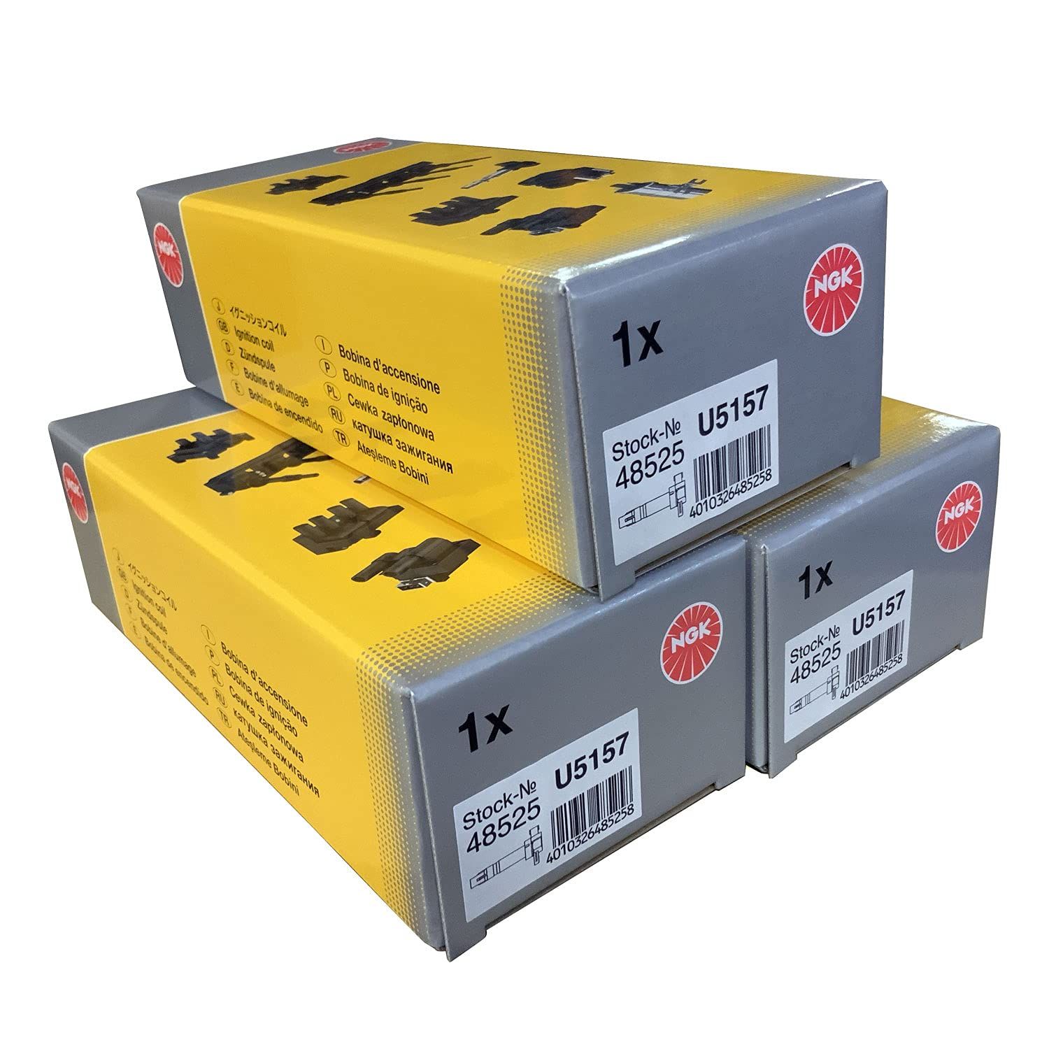 1台分3本セット NGK エヌジーケー イグニッションコイル U5157