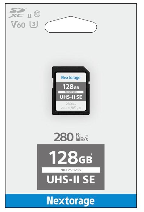 Nextorage 日本メーカー UHS-II U3 V60 128GB SDXC SDカード最大読出し 
