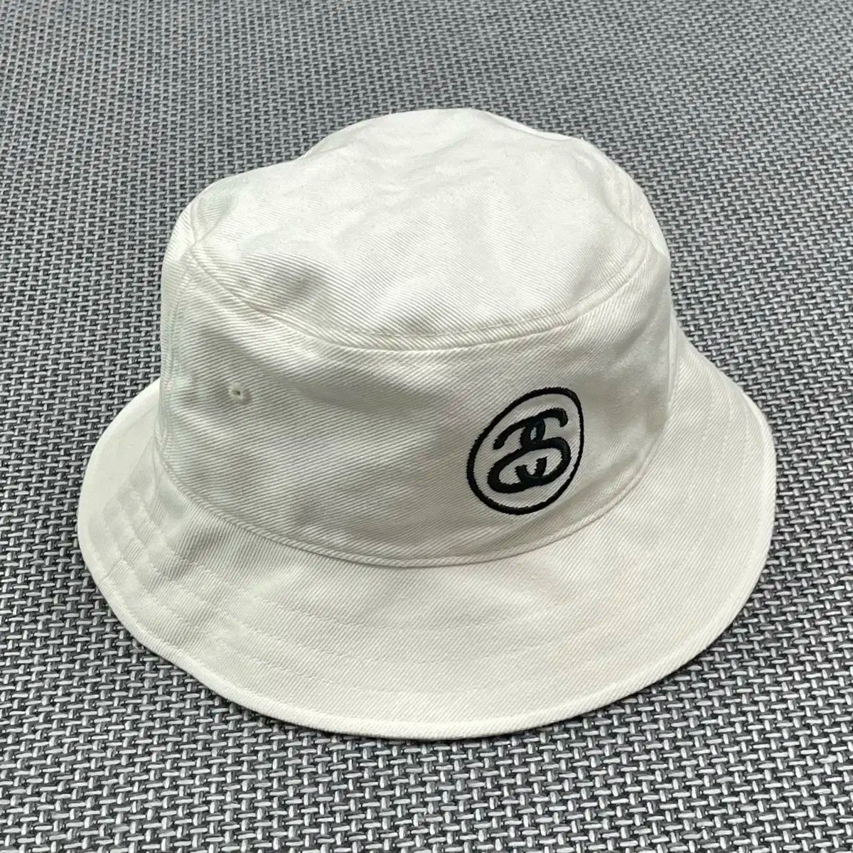 ウール STUSSY ステューシー ロゴ バケットハット 白