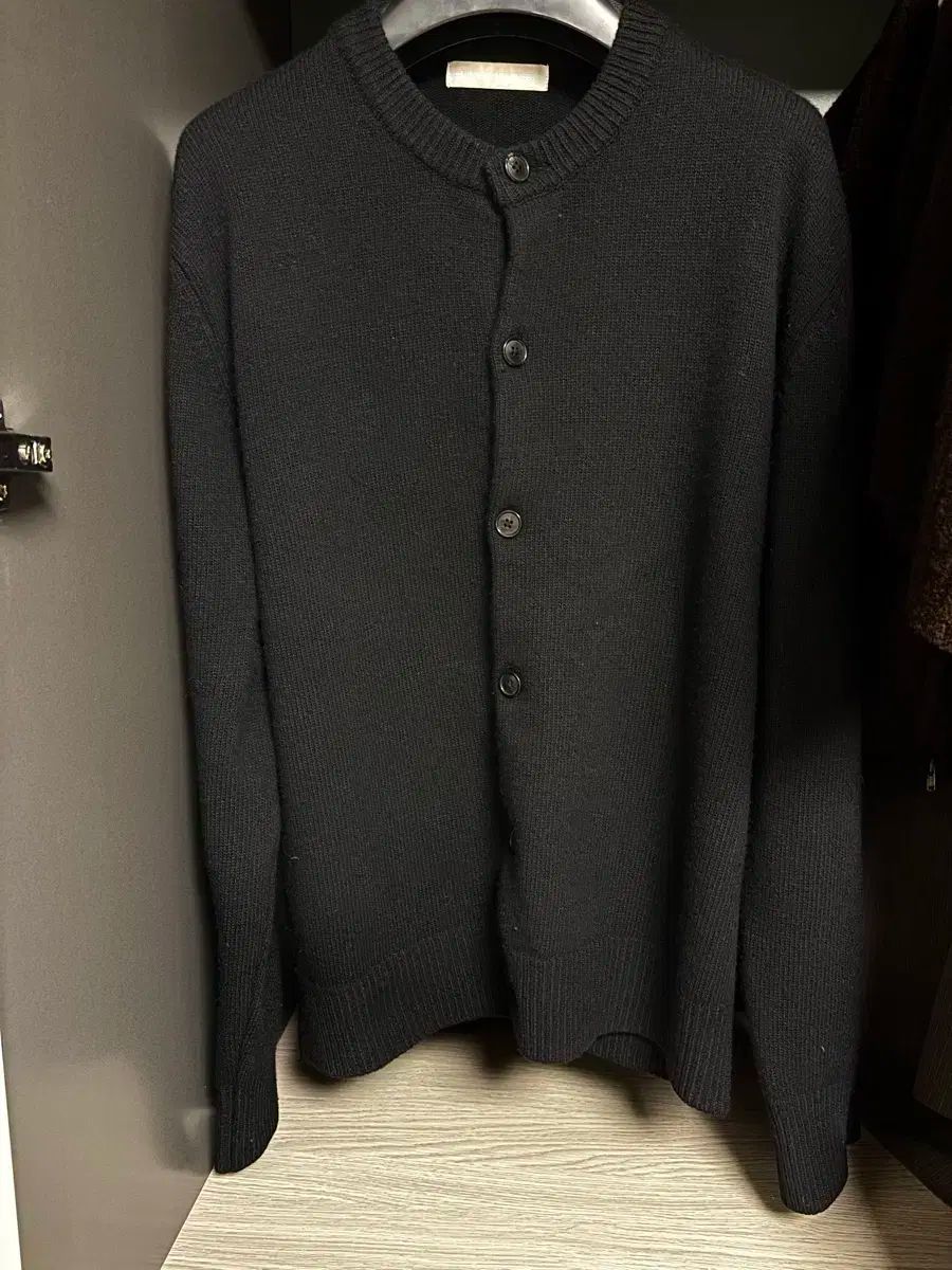 XL ブランディッド ウール カーディガン ブラック