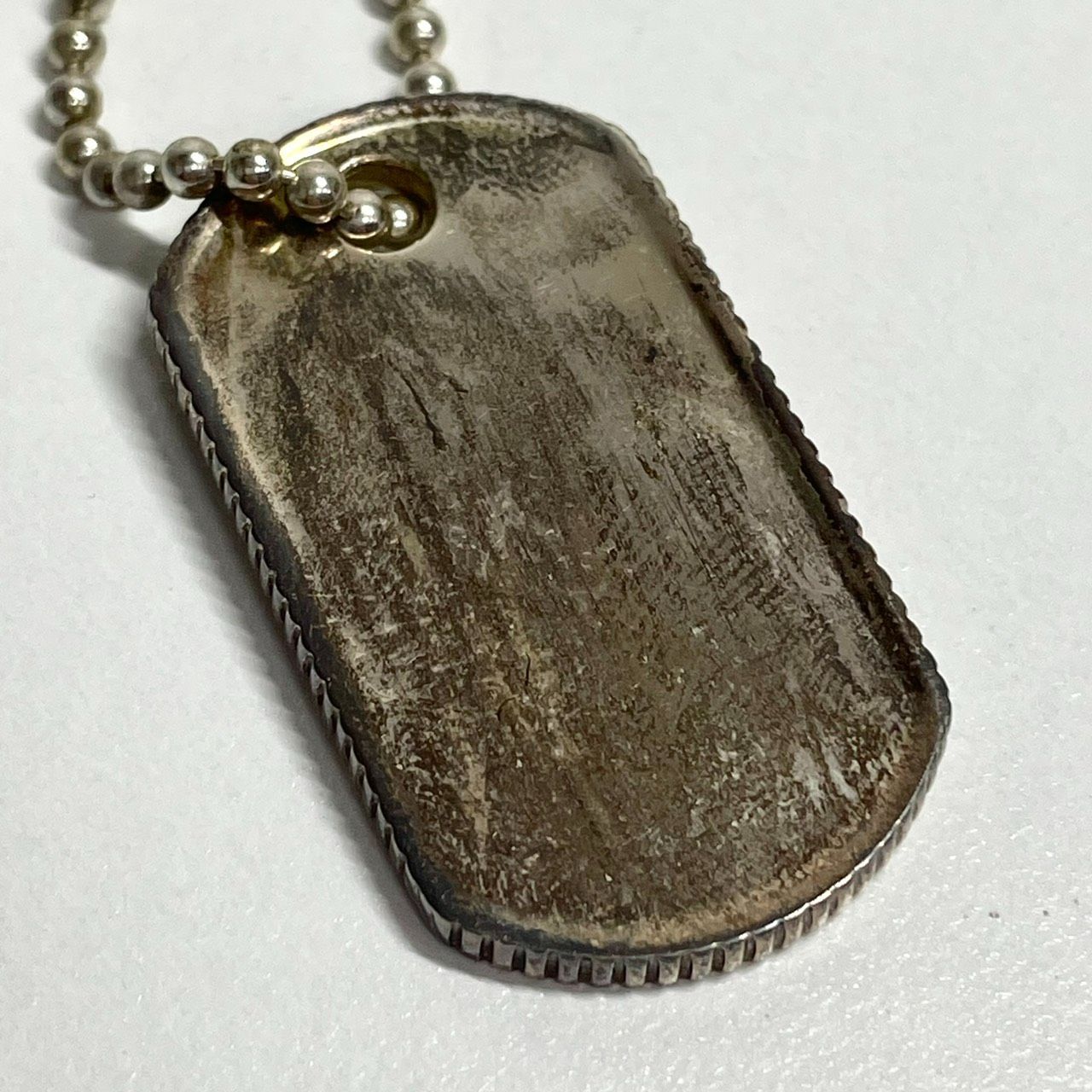 中古品】TIFFANY＆Co. ティファニー ドッグタグ ボールチェーン