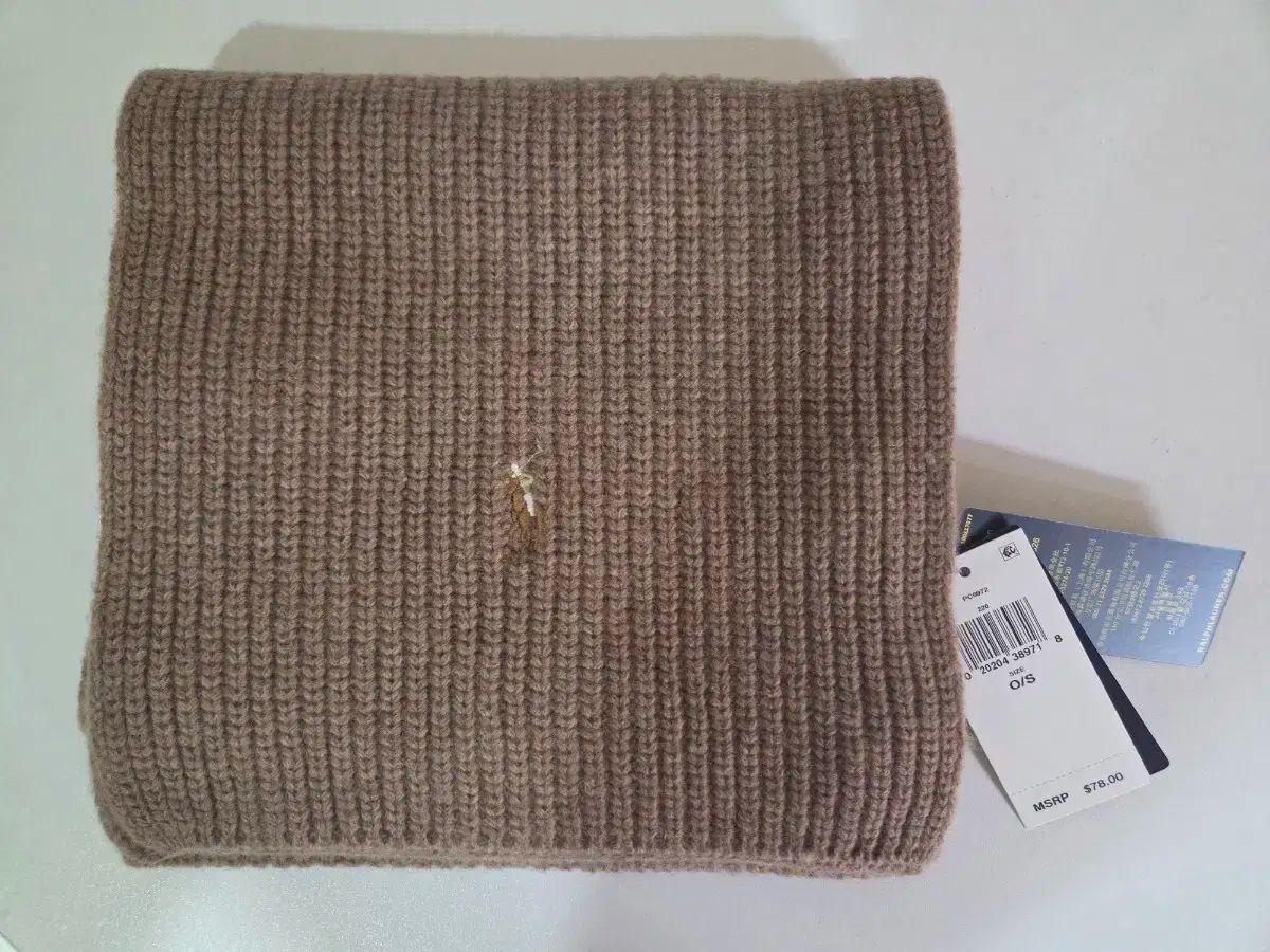 ポロ ブラウン マフラー 首巻き