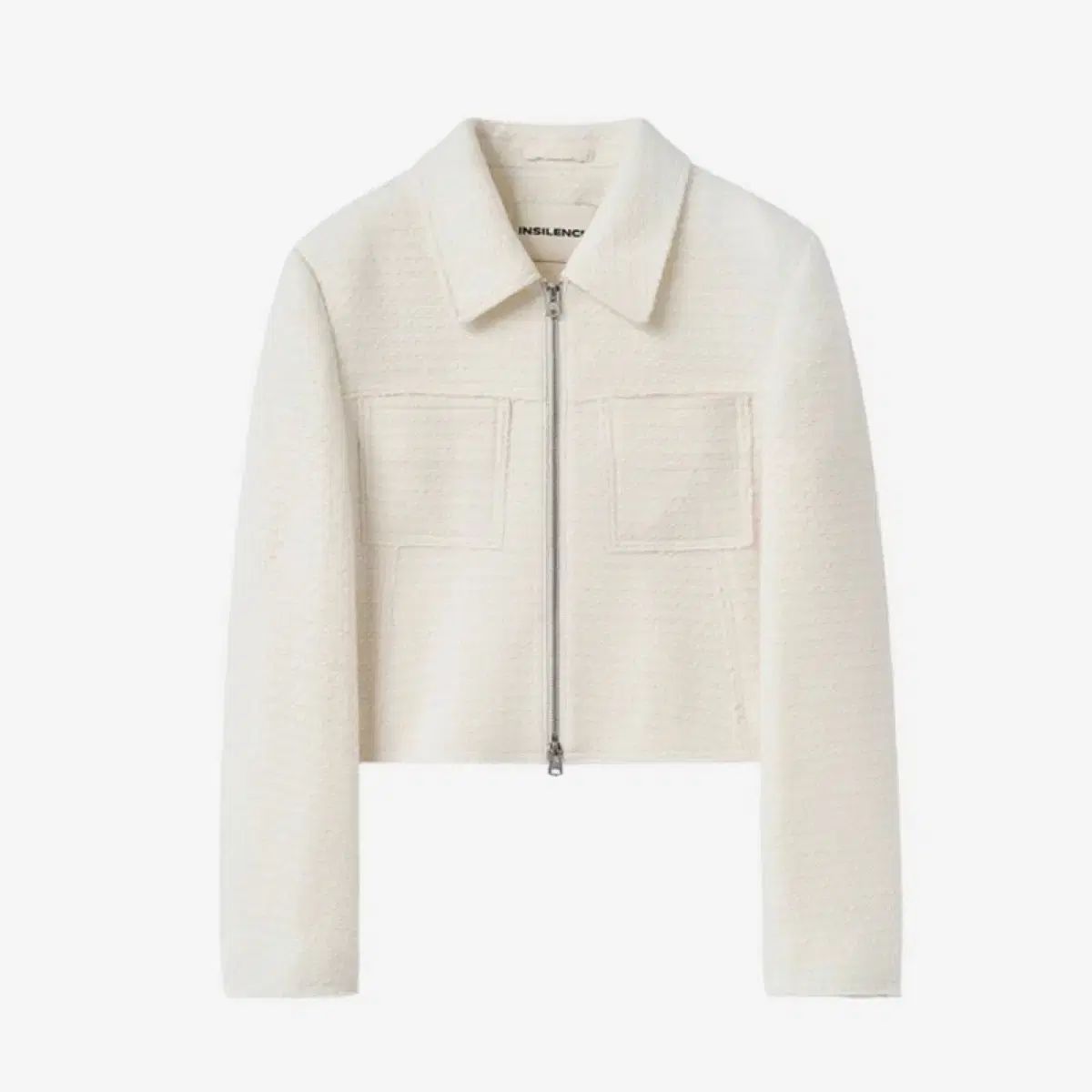 INSILENCE ウィメンズ ツイード ジップアップ ジャケット