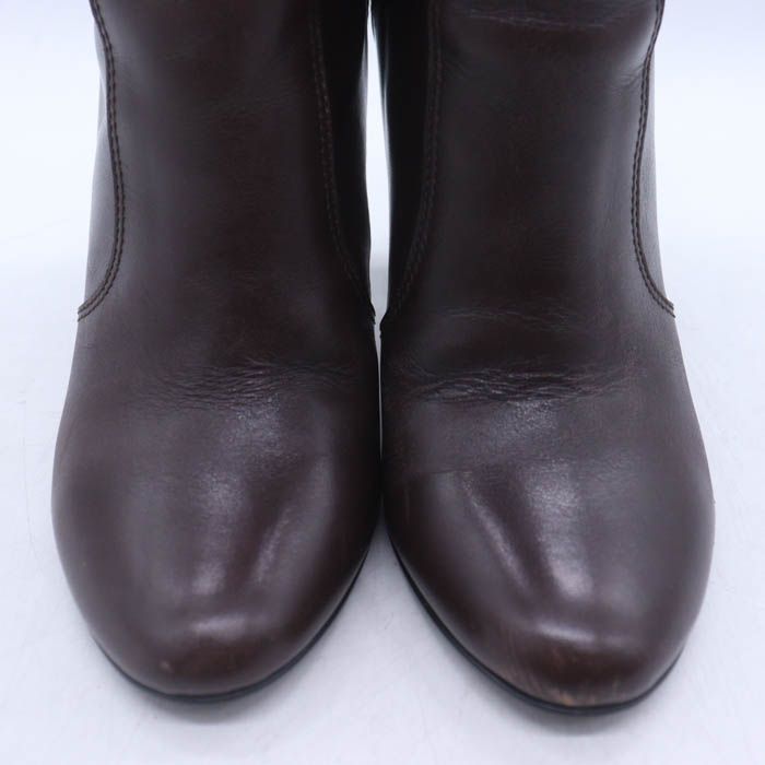 ダイアナ ロングブーツ レザー ハイヒール シューズ ブランド 靴 レディース ブラウン DIANA