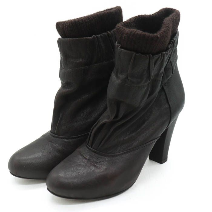 ツモリチサト ショートブーツ シューズ ブランド 靴 レディース ブラウン TSUMORI CHISATO