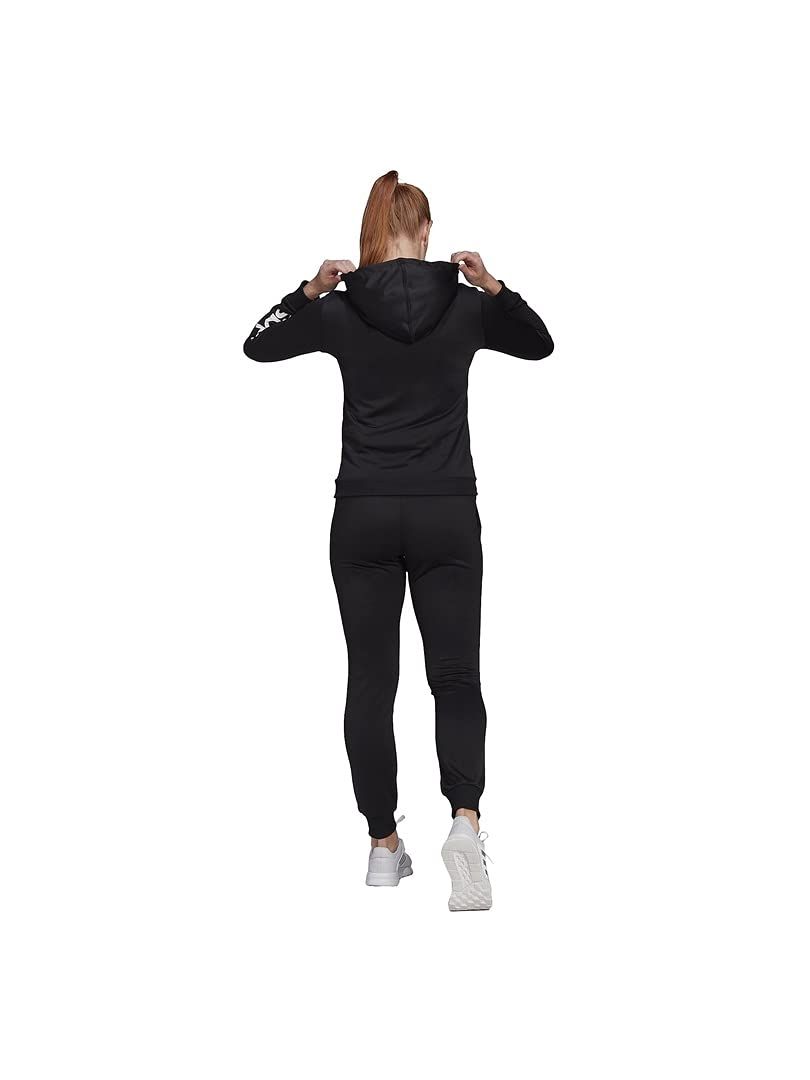 アディダス ジャージ上下セット エッセンシャルズ ロゴ フレンチテリー トラックスーツ 28860 レディース ブラック ホワイト GM5575 日本サイズL相当 ブラック ホワイト GM5575 L