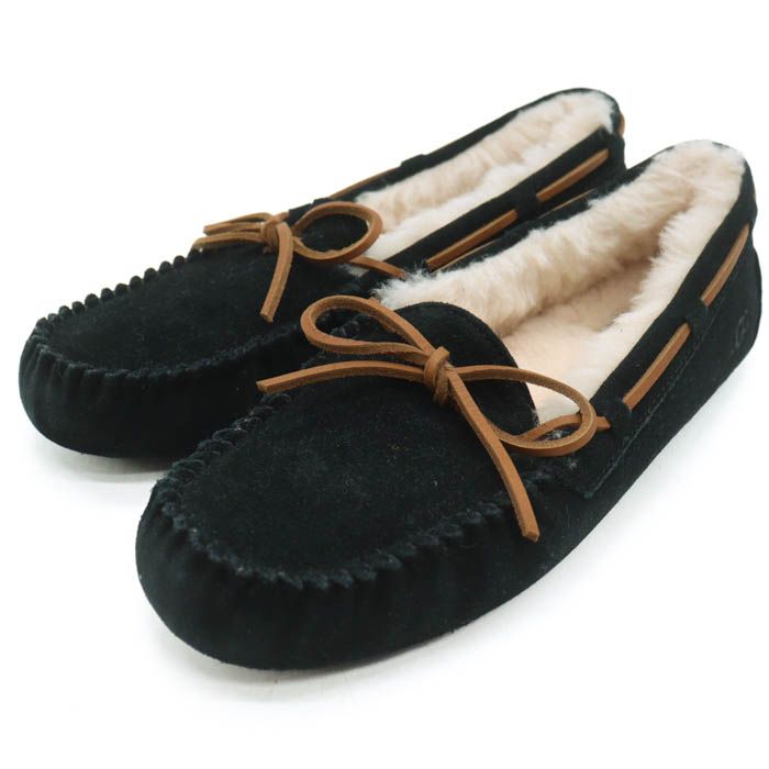 アグ ダコタ モカシン スリッポン ボア シューズ ブランド 靴 黒 レディース ブラック UGG