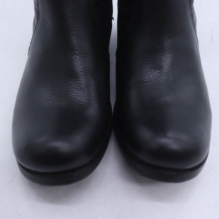 あしながおじさん ロングブーツ レザー シューズ ブランド 靴 黒 レディース 22. ブラック ashinaga-ojisan