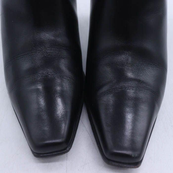 サルヴァトーレフェラガモ ロングブーツ ガンチーニ シューズ ブランド 靴 伊製 レディース ブラック Salvatore Ferragamo