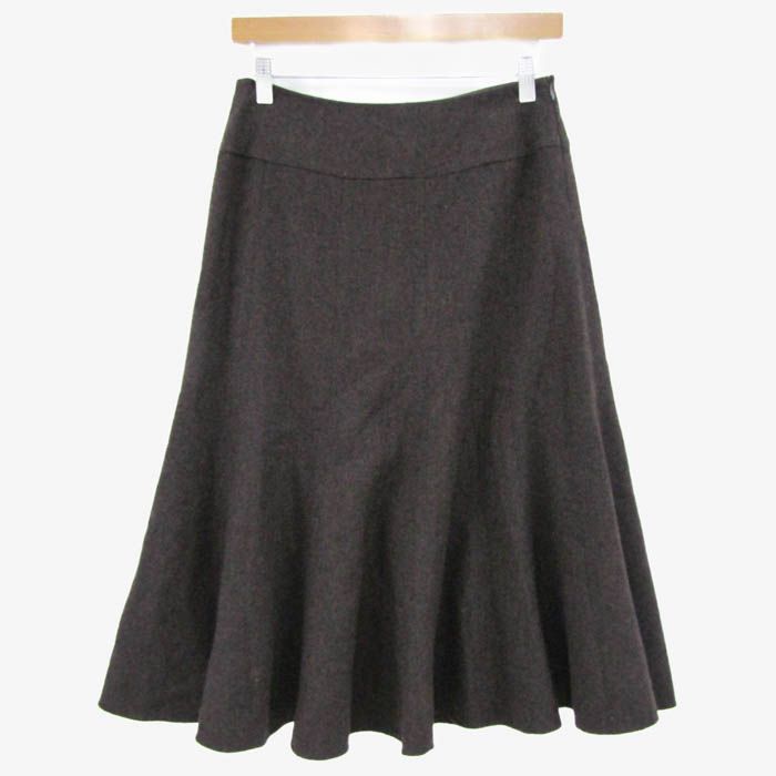 マックスマーラ ロングスカート ボトムス フ ヘリンボーン柄 ウィークエンドライン レディース 38サイズ ブラウン MAX MARA