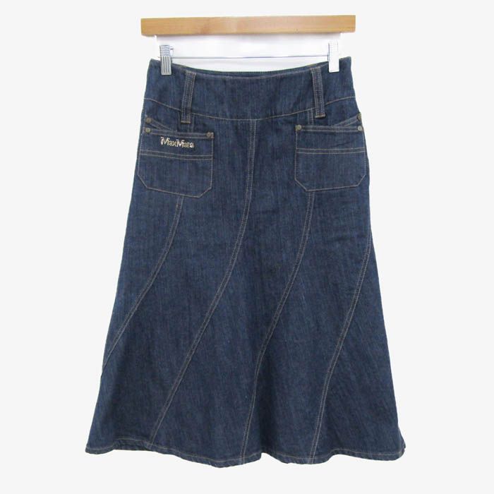 マックスマーラ スカート ボトムス ミディ丈 デニムスカート  
